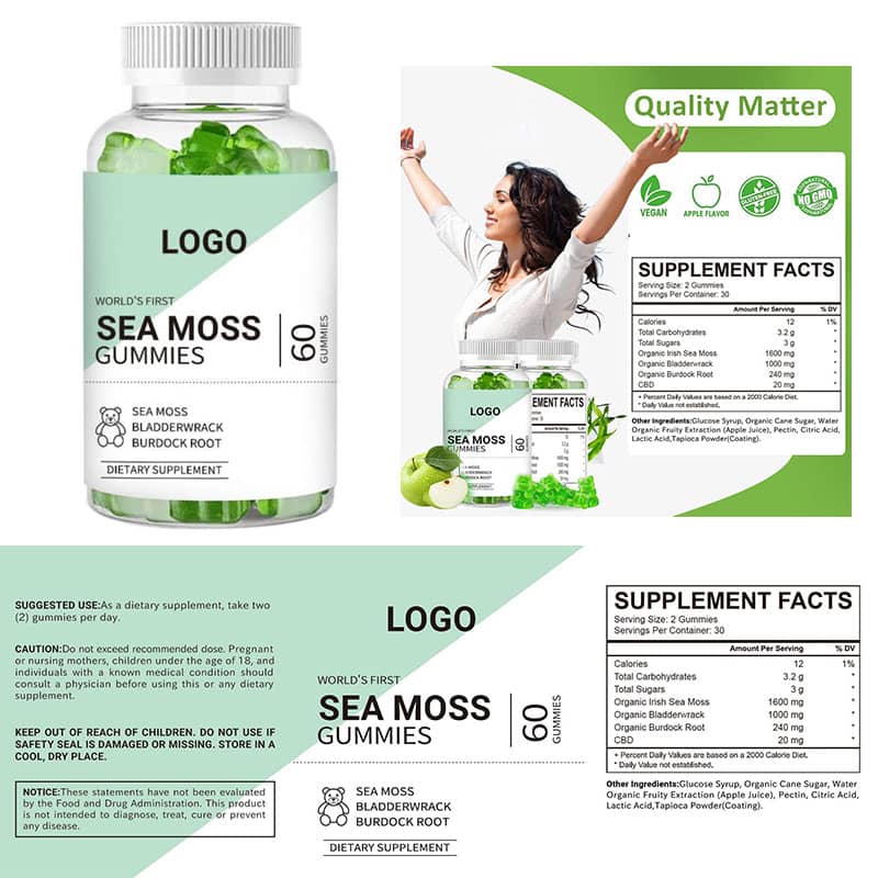 Sea Moss Gummies Private Labe